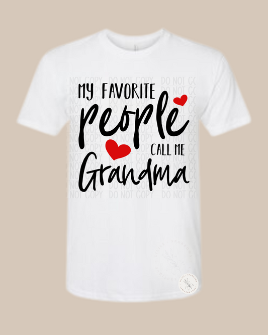 My Favorite People Call Me Grandma